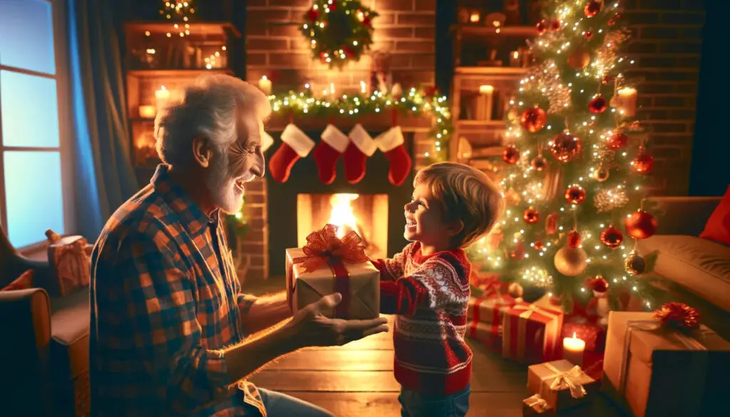 christmas with grandpa