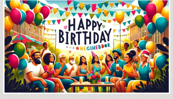 21 Heartfelt Happy Birthday Messages For Your Neighbor 🎂🎉 - Celebrating