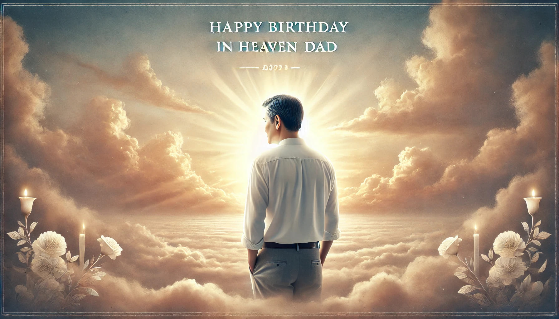 happy birthday in heaven dad poem